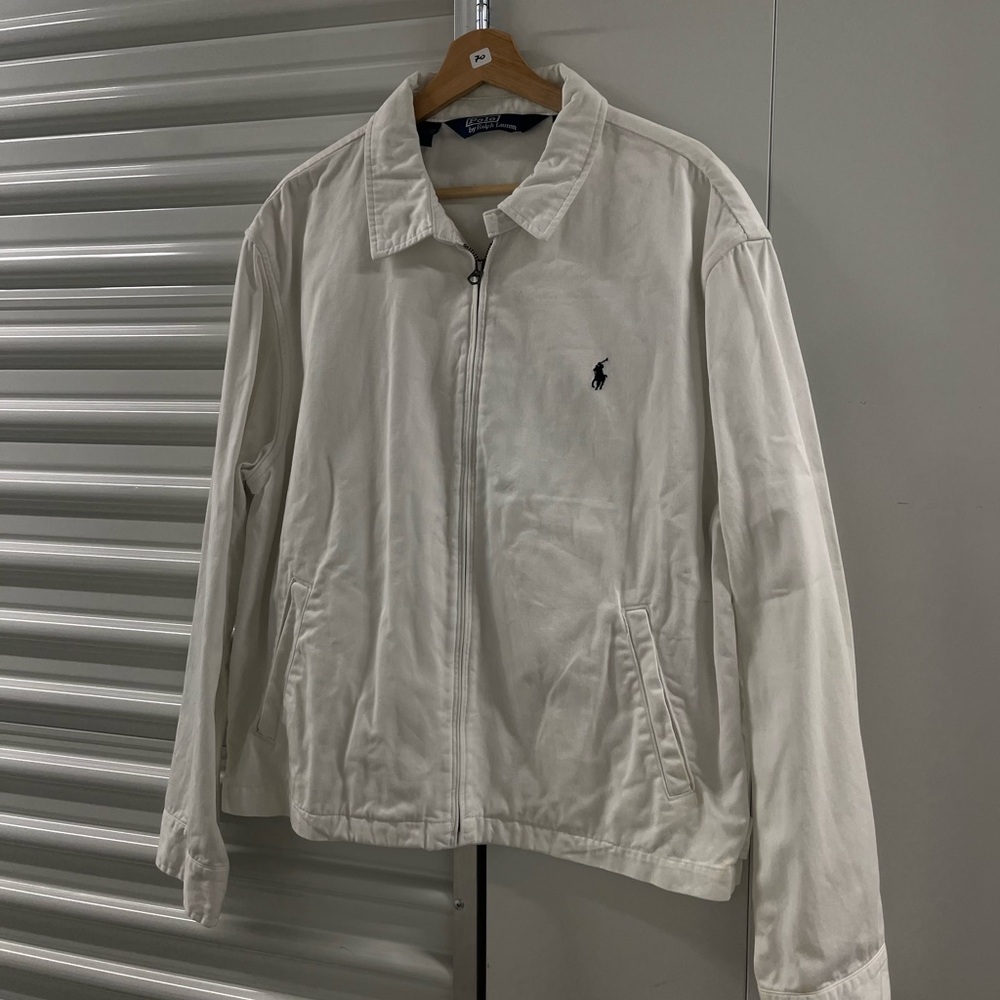 Polo Ralph Lauren White Cream Harrington
